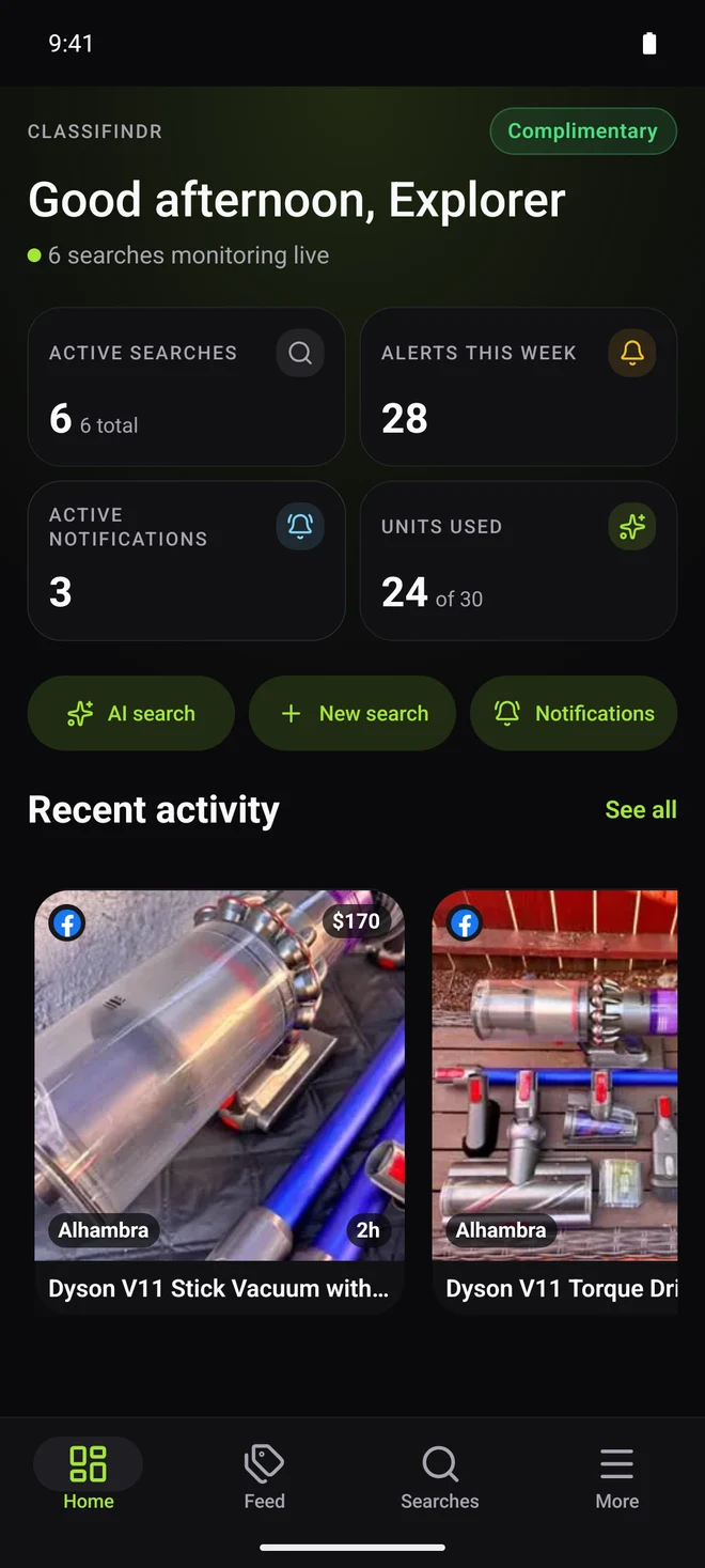 Home overview