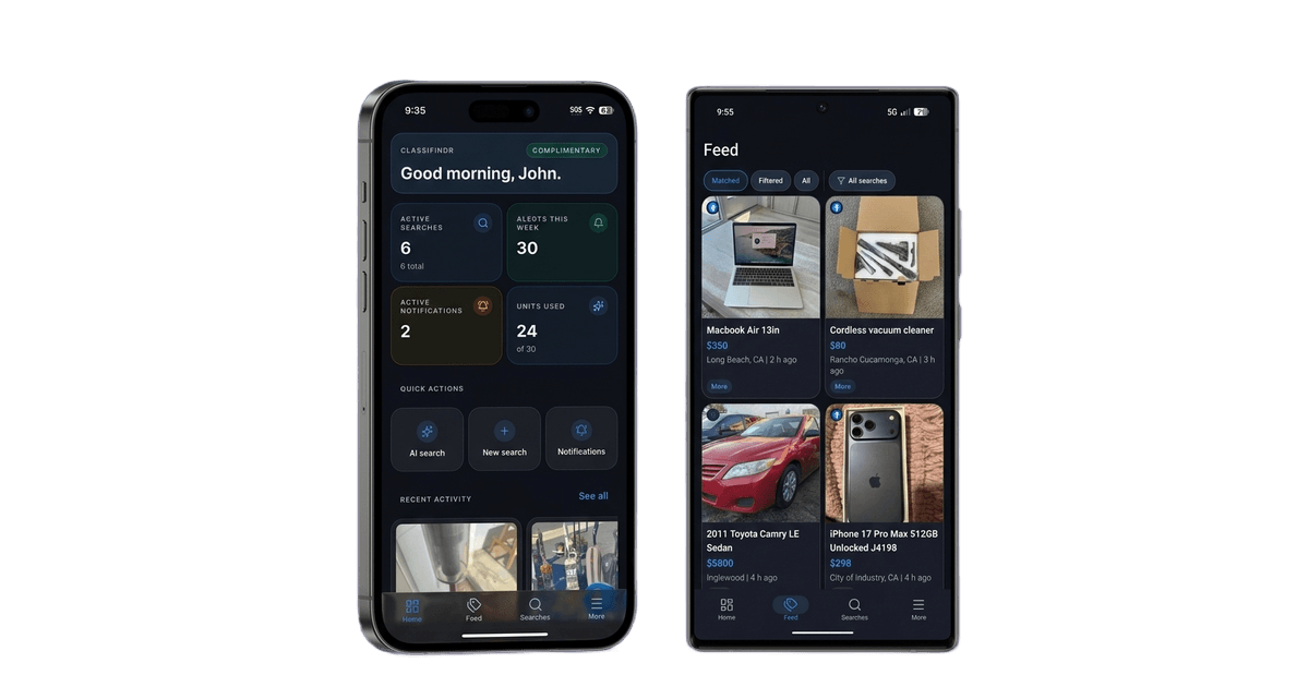 Marketplace Alert App for Facebook, Craigslist & More | Classifindr